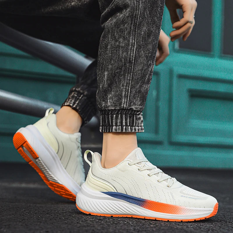 ONEMIX New Cushioning Running Shoes for Men Suitable Heavy Runners Lace Up Sports Women Non-slip Outdoor Athletic Male Sneakers