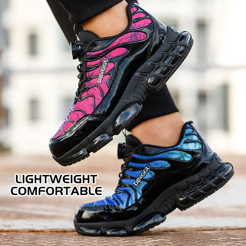 Safety Shoes Men Anti-smash Anti-puncture Steel Toe Work