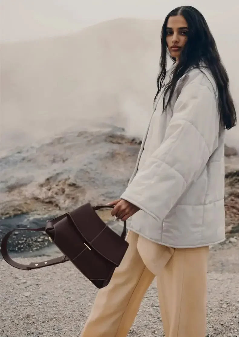 new women's  Fashion leather pleated women's handbag