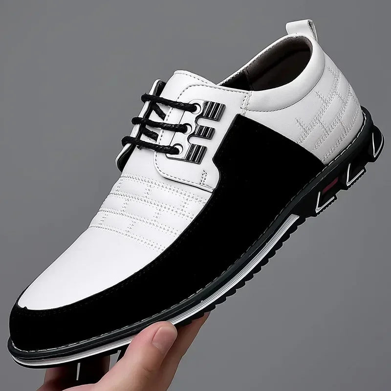 2024 Autumn Business Casual Shoes for Men Trend Classic Leather Shoes Outdoor Men Sneakers Sewing Breathable Men's Dress Shoes