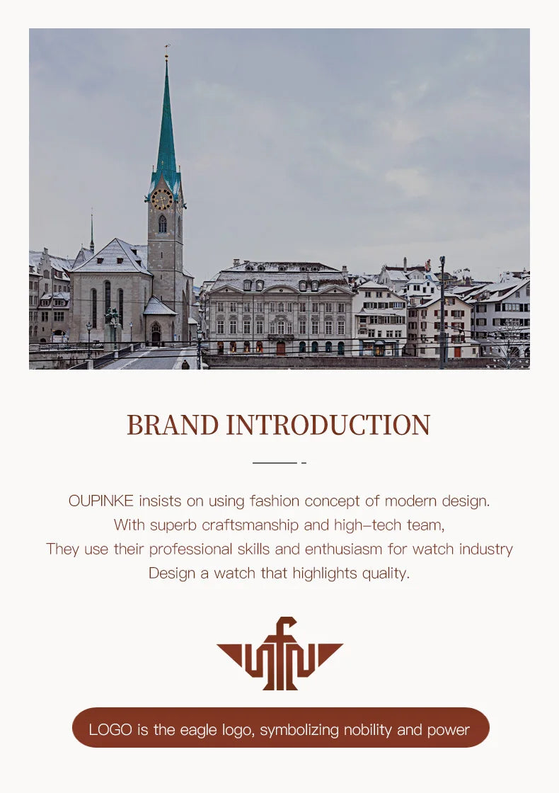 OUPINKE Women's Watches Luxury Fashion Love Diamond Dial Original Automatic Mechanical Watch for Ladies Waterproof Sapphire