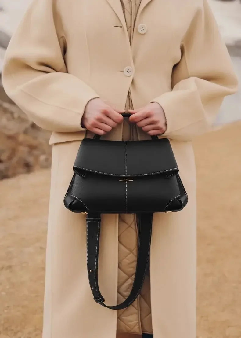 new women's  Fashion leather pleated women's handbag