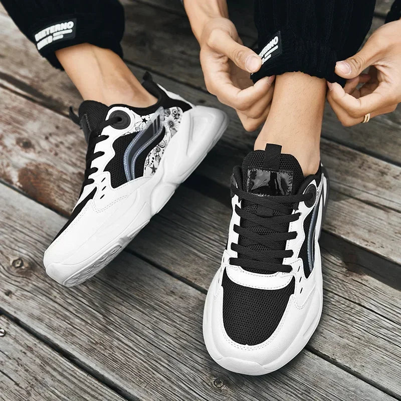Lightweight Sports Shoes, Professional Marathon Basketball, Tennis, Color-blocked, Fashionable and Versatile Men's Sports Shoes