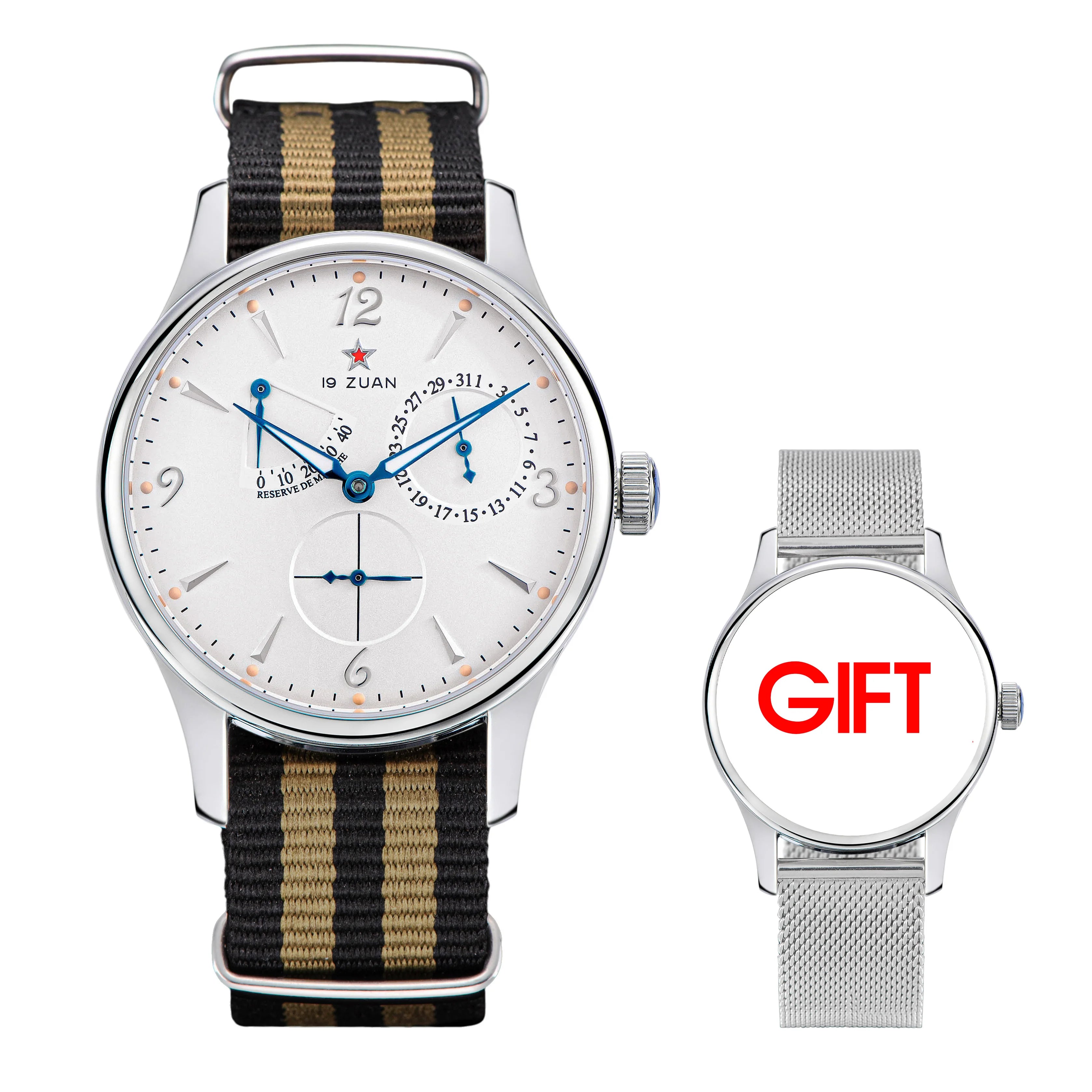 1963 40mm Pilot Watch of Men Automatic Mechanial Wristwatches Sapphire Crystal Waterpoorf Retro with Seagull ST1780 Movement New
