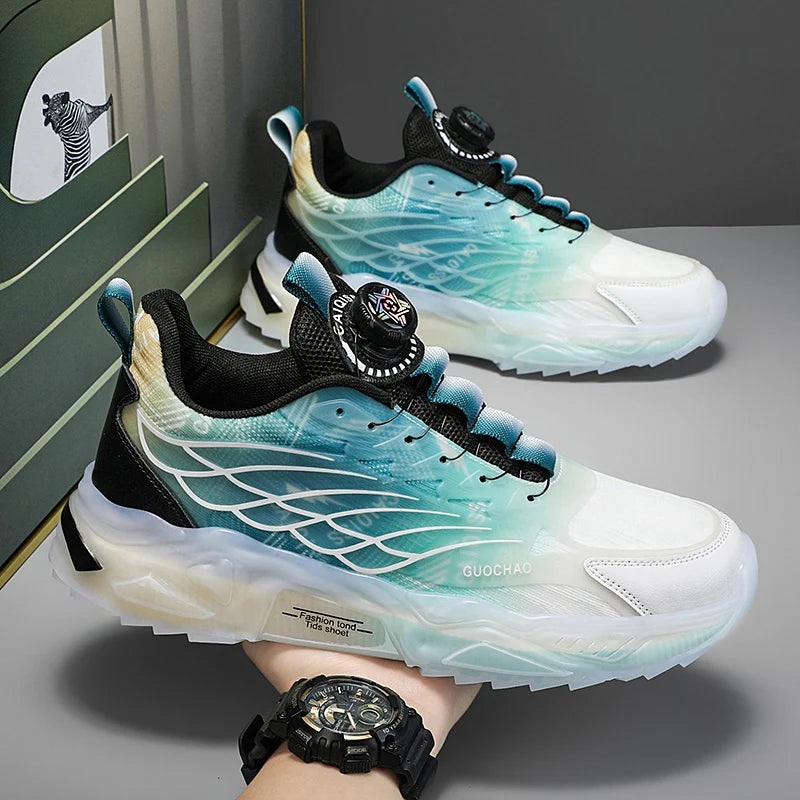 Men's Versatile and Breathable New Sports Shoes - Breathable Woven Upper with Stripesd Design, Light and Comfortable, Sports Shoes for Running, Training and Wear