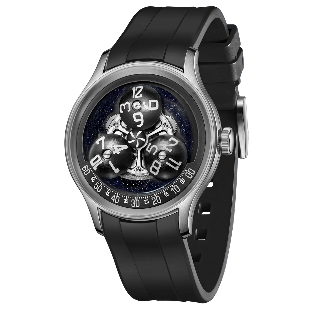 OBLVLO New Design Trisome Star Planet Automatic Watch For Men Luxury Super Luminous 316L Steel Case Mechanical Watch BLM-TRISOME