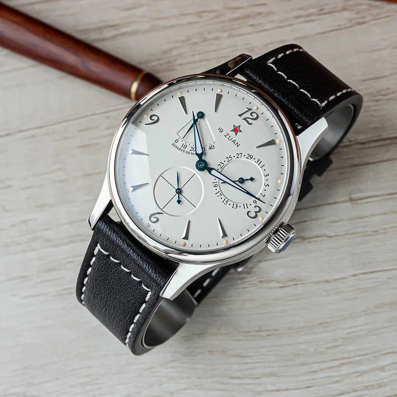 1963 40mm Pilot Watch of Men Automatic Mechanial Wristwatches Sapphire Crystal Waterpoorf Retro with Seagull ST1780 Movement New
