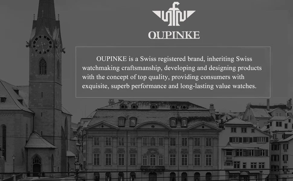 OUPINKE Watches Men Skeleton Automatic Mechanical Wristwatch Luxury Top Brand Sapphire Mirror Tungsten Steel Hollow Montre Homme