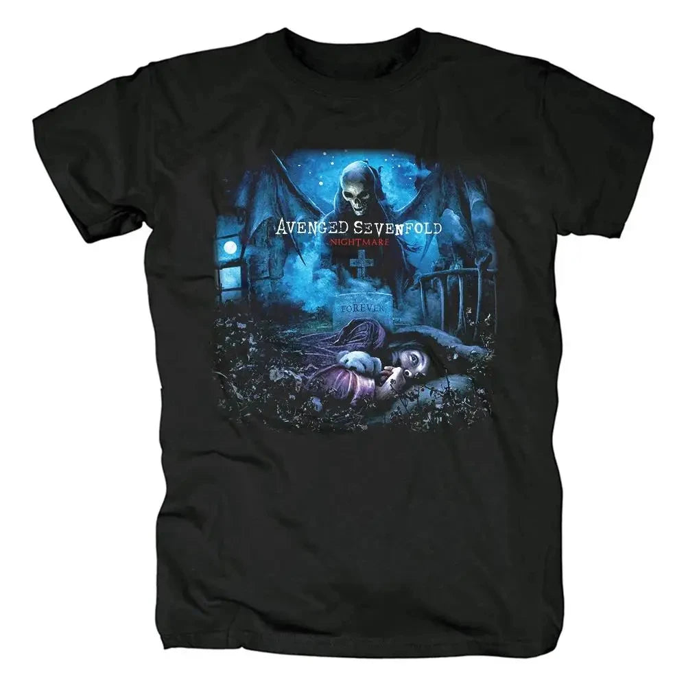 men Harajuku Metalcore Avenged Sevenfold Rock T Shirt Hip Hop Streetwear T Shirt Heavy Metal Plus Size T Shirt Women 62446