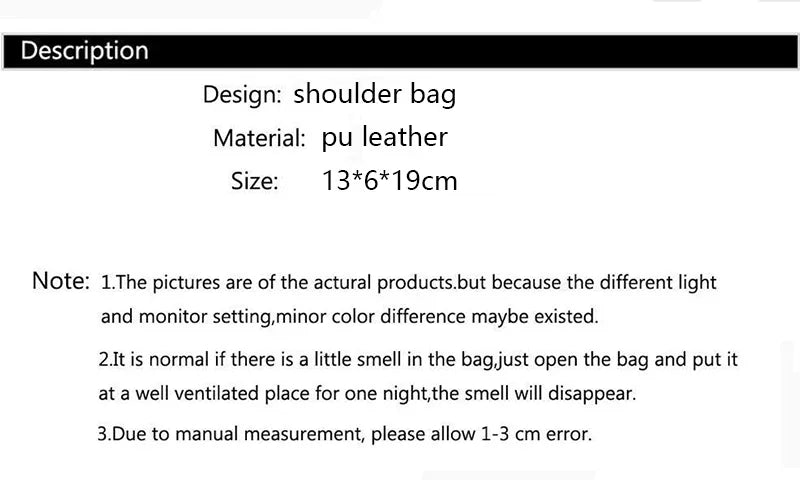 Leather Small Shoulder Bag For Women