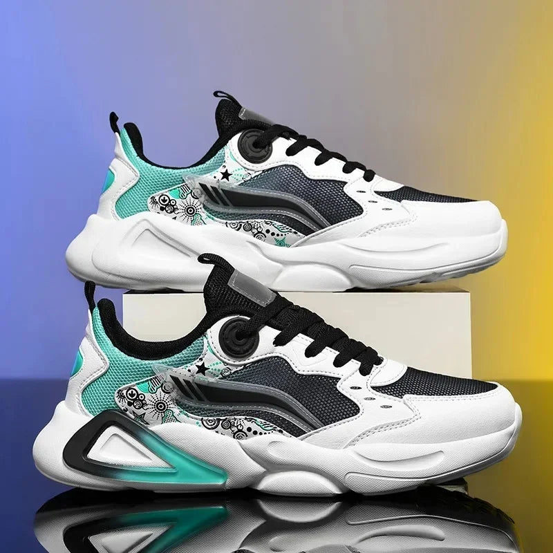 Lightweight Sports Shoes, Professional Marathon Basketball, Tennis, Color-blocked, Fashionable and Versatile Men's Sports Shoes