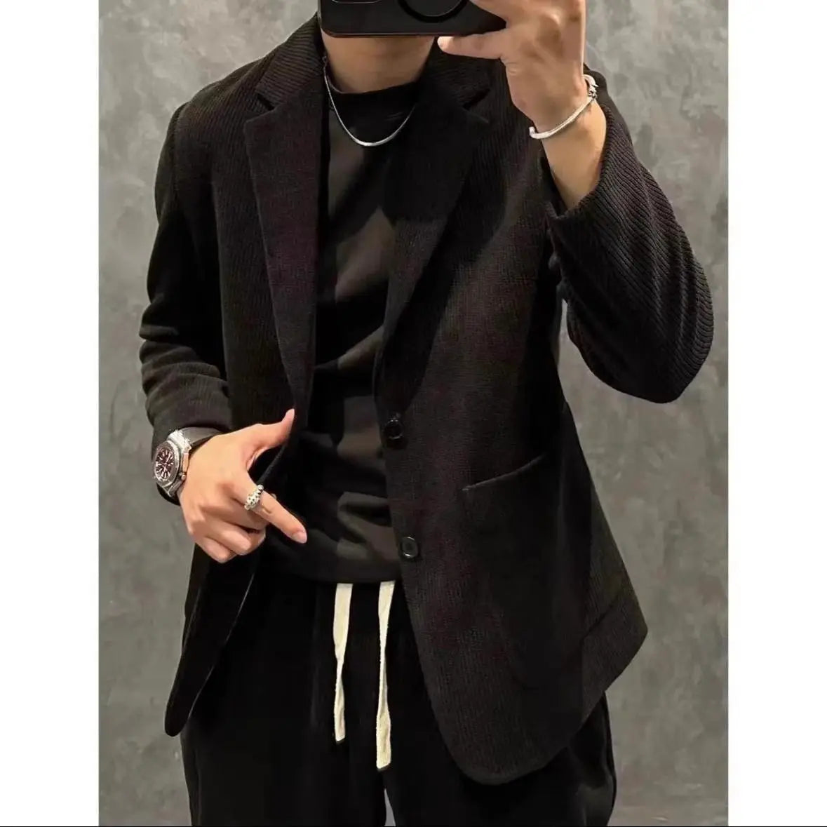 2025 Men Early Spring New Style Suit Suit Two-piece Suit Fashionable Comfortable High-end Versatile and Handsome