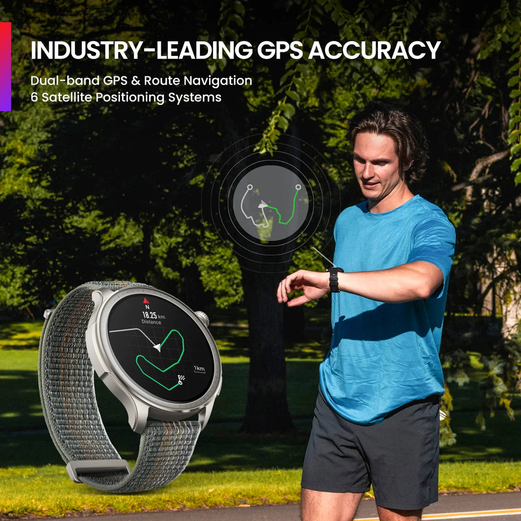 [Refurbished] Amazfit Balance 46mm Smart Watch 150+Sports Modes 14-Day Battery Dual-Band GPS SmartWatch For Android IOS Phone