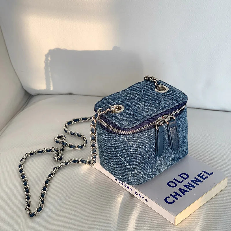 Mini Denim Crossbody Bags for Women