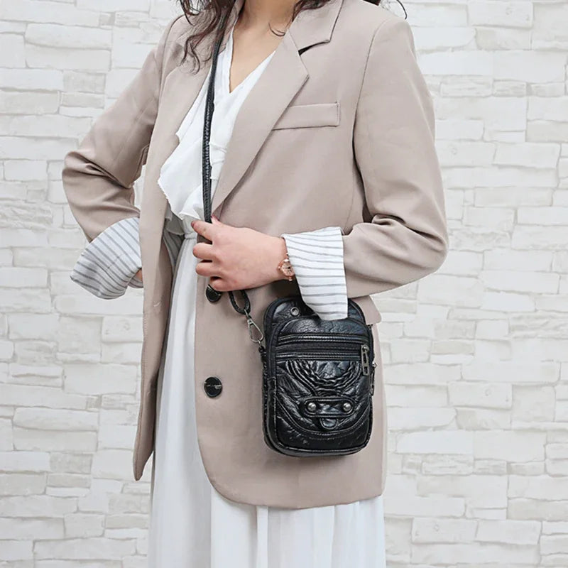 Leather Small Shoulder Bag For Women