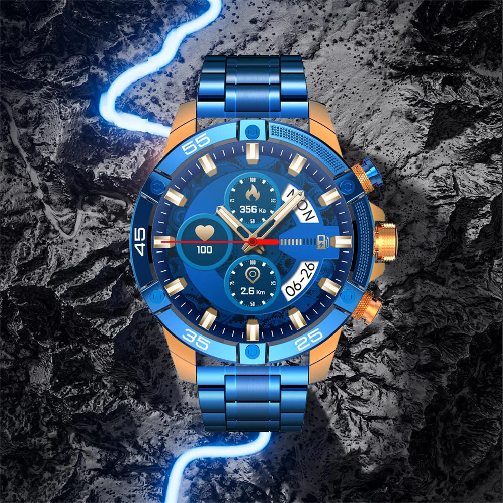 New Men Smart Watch Business AI Voice Assistant Durable Health Monitoring Waterproof Bluetooth Call For Android IOS Smartwatches