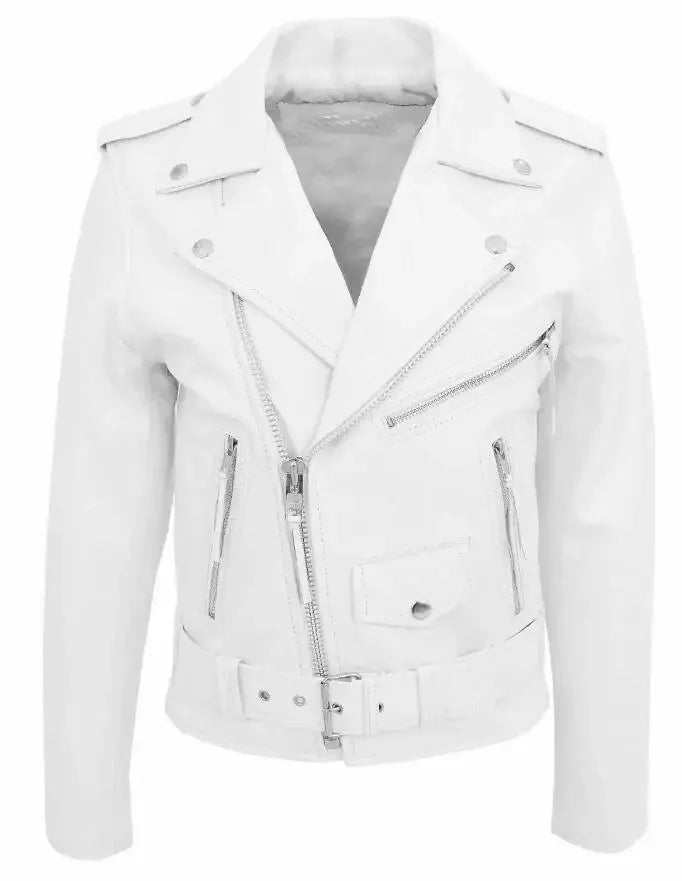White Leather Jacket Men Fashion Solid Long Sleeve Turn-down Collar Mens Coat