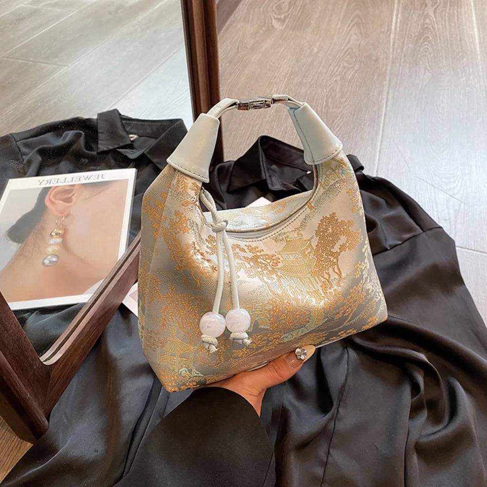 4 Colors Embroidered Chinese Style Handbag