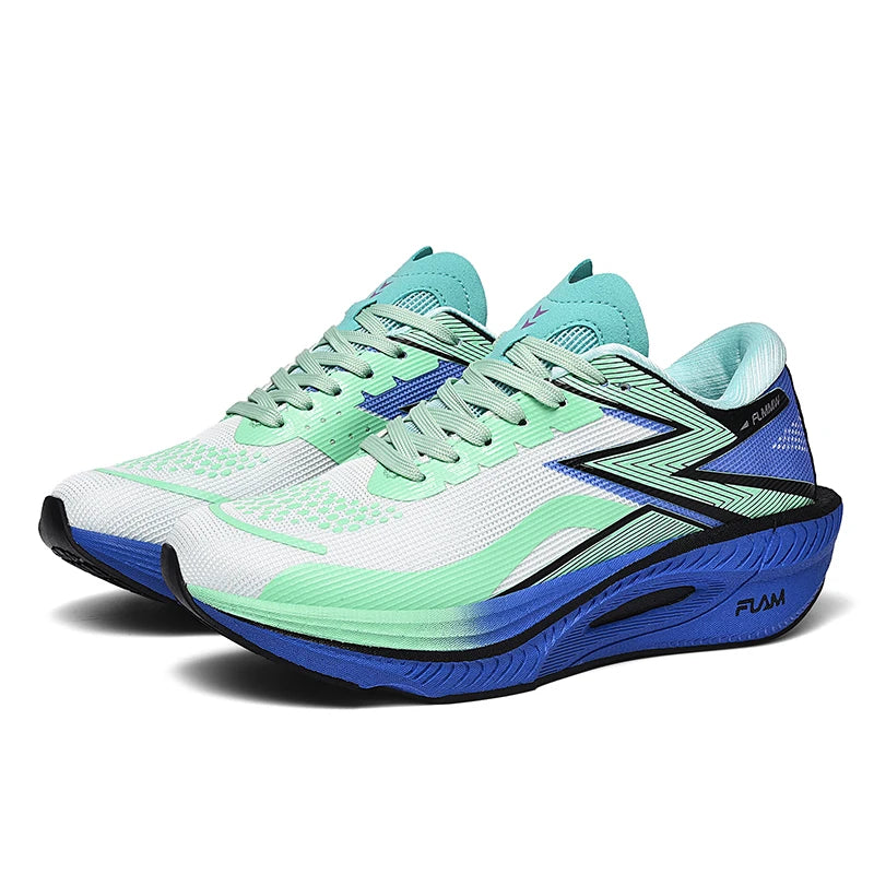 Men's Sports Shoes Sneakers Carbon Plate Running Shoes Male Marathon Racing Shock-absorbing Athletics Training Shoes for Women
