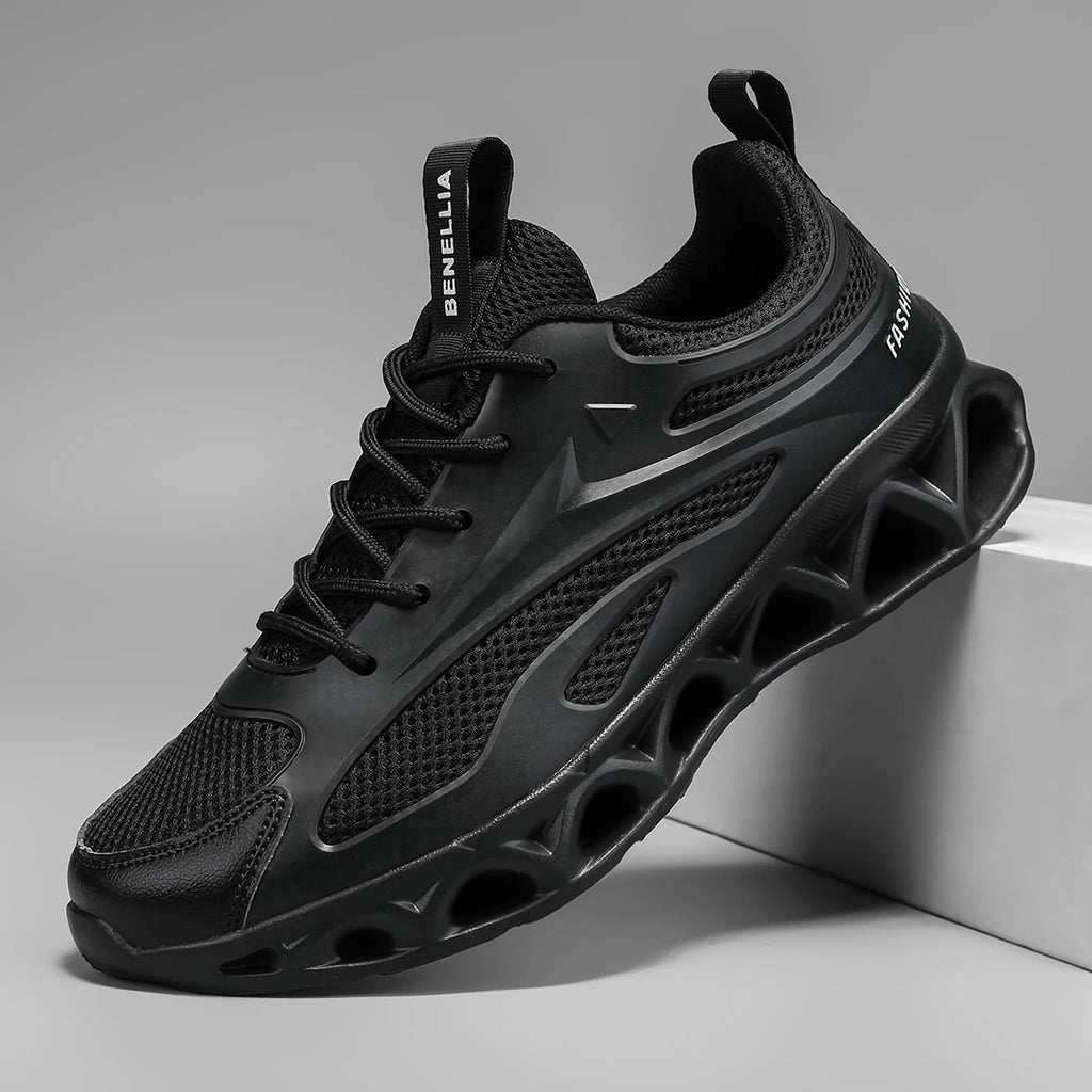 Blade running shoes, lightweight men's shoes, sports shoes, men's breathable, wear-resistant, shock-absorbing running shoes