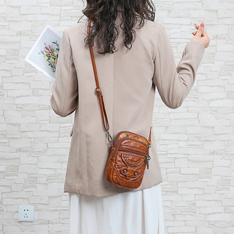 Leather Small Shoulder Bag For Women