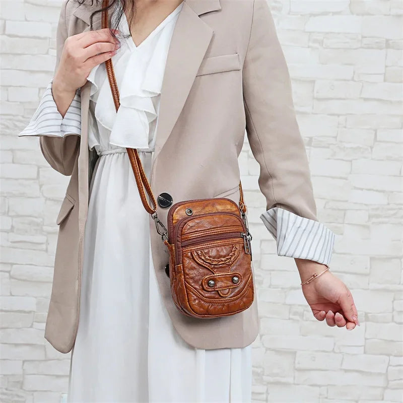 Leather Small Shoulder Bag For Women