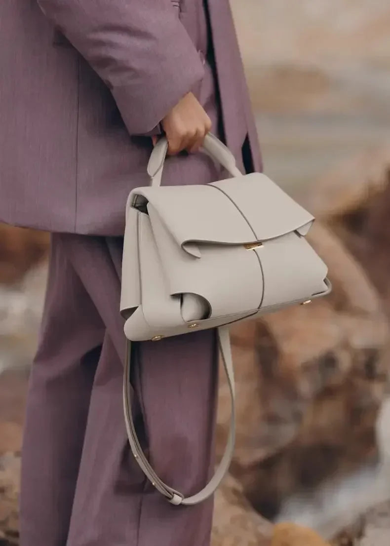 new women's  Fashion leather pleated women's handbag