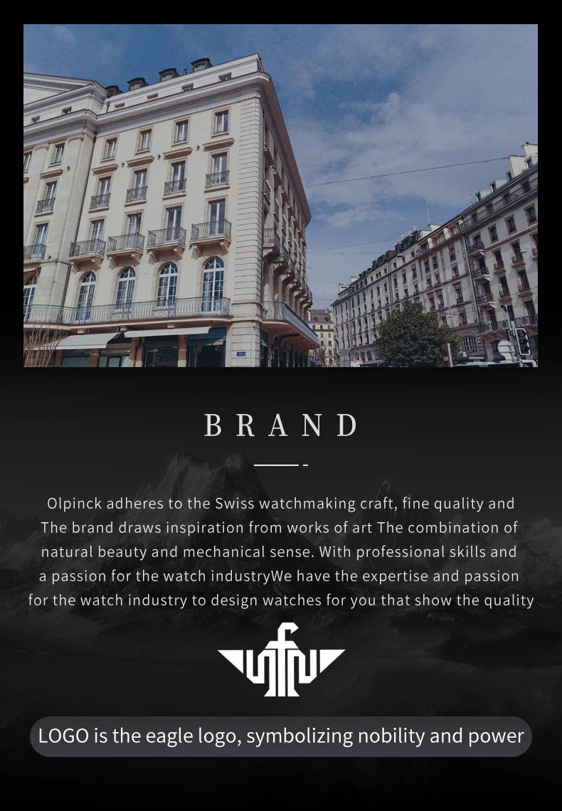 OUPINKE 3270 Mens Watch Automatic Mechanical Watch﻿ Waterproof Luminous Watches For Man Tungsten Steel Imported Movement Reloj