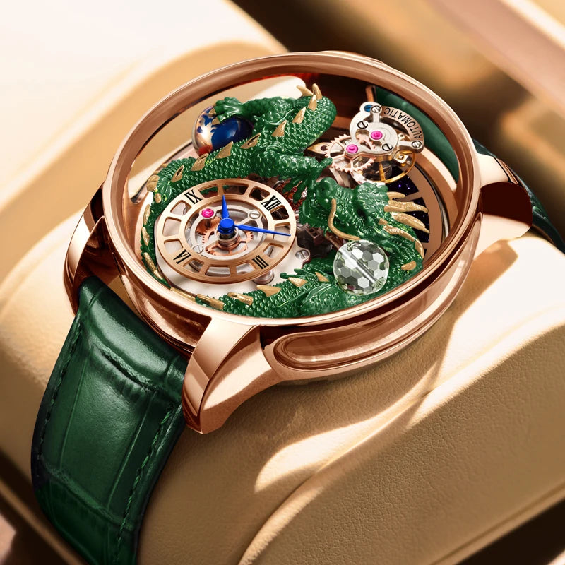 2024 New PINDN Jaco&Co Brand Watch Men's Leather Sports Watch Men's Quartz Watch Chronograph Men's Clock Relogio Masculino