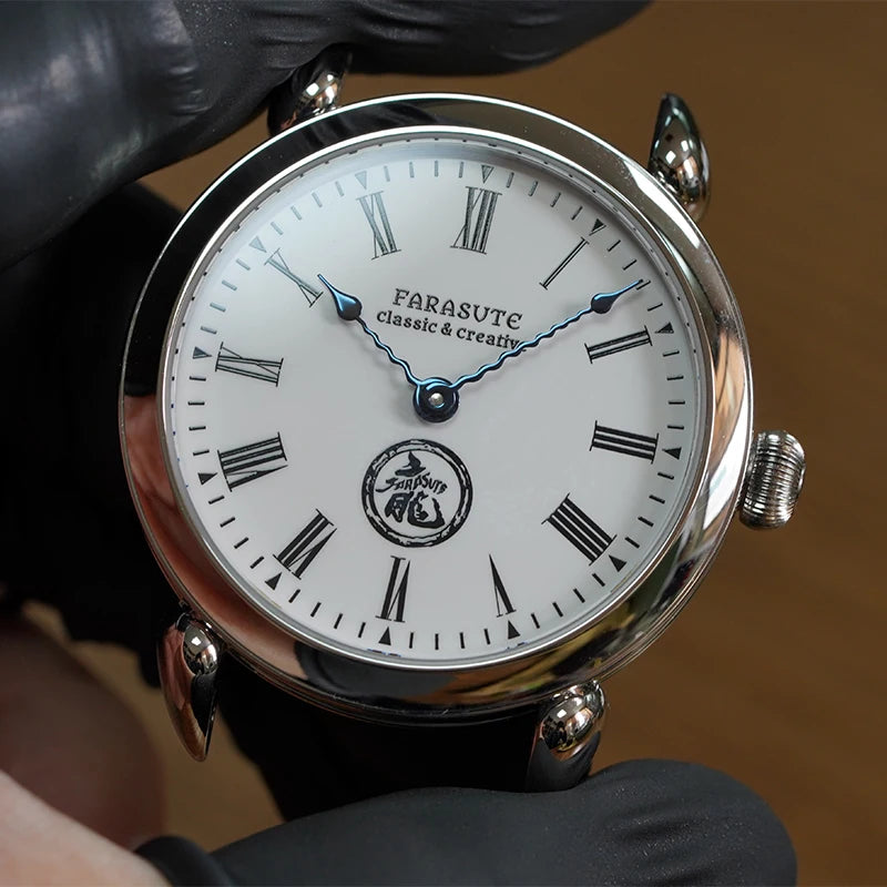 FARASUTE Men Automatic Watch 40mm Luxury Mechanical Wristwatch Sapphire Enamel Dial Hangzhou 5000 Small Rotor Dragon Limited