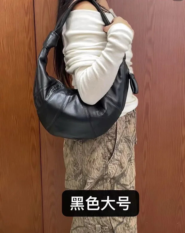 Large Size Capacity leather Cross-Body Bag for Women