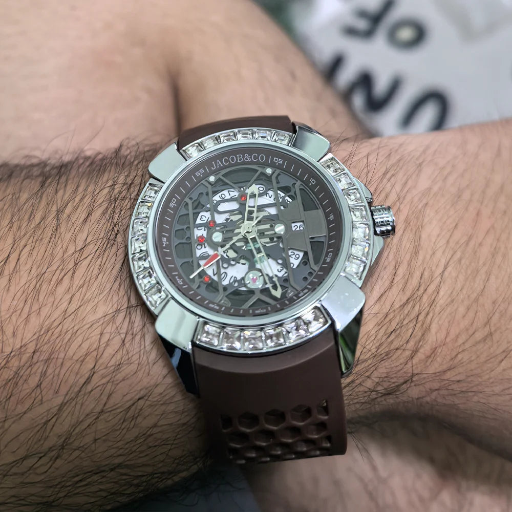 Very Super Jacob & Co Original Brand Watches For Mens Special Dial Multifunction WristWatch Business High Quality AAA Clocks