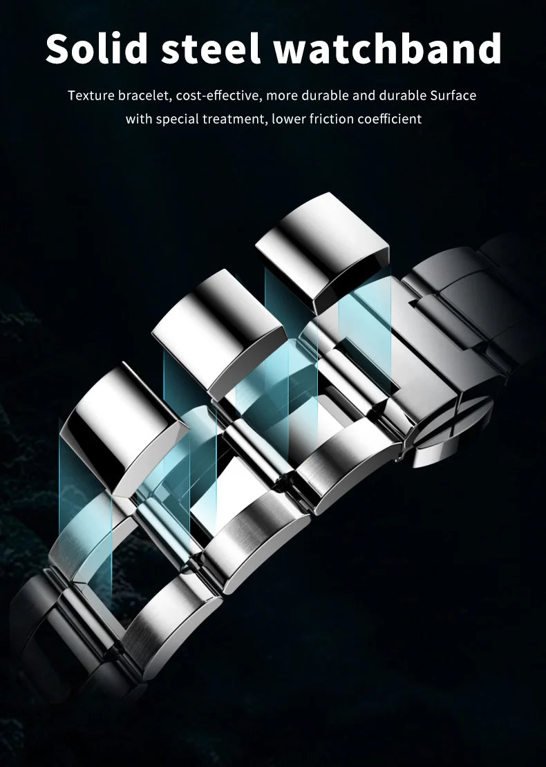 OUPINKE Automatic Mechanical Watches for Men White Black Panda Eye Skeleton Luxury Top Brand Sapphire Mirror Male Diving Watches