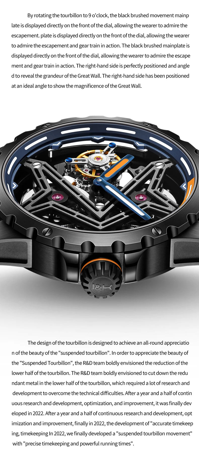 IDEAL KNIGHT 6803 Tourbillon Watch Automatic Mechanical Watch Luminous Waterproof Clock High Quality Fashion Business Men Watch