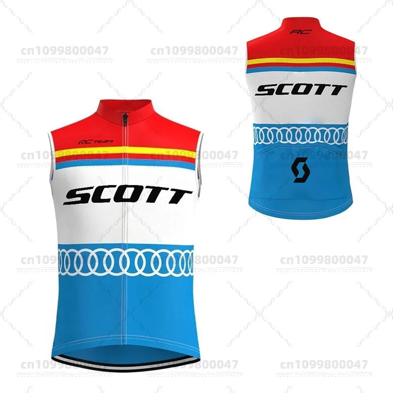Men's Bike Vest Lightweight Windproof Sleeveless Cycling Suit Bike Soft Breathable Quick Dry MTB Bike Vest