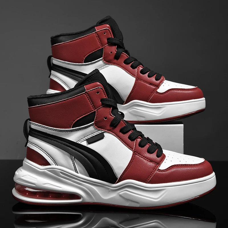 2024 New Hot Selling Men's Sports Shoes Side Shoes Men's Shoes High Top Fashion Shoes Air Cushion Shoes Men's Shoes Trainer Men