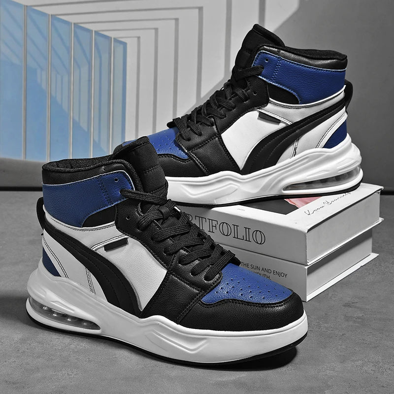 2024 New Hot Selling Men's Sports Shoes Side Shoes Men's Shoes High Top Fashion Shoes Air Cushion Shoes Men's Shoes Trainer Men