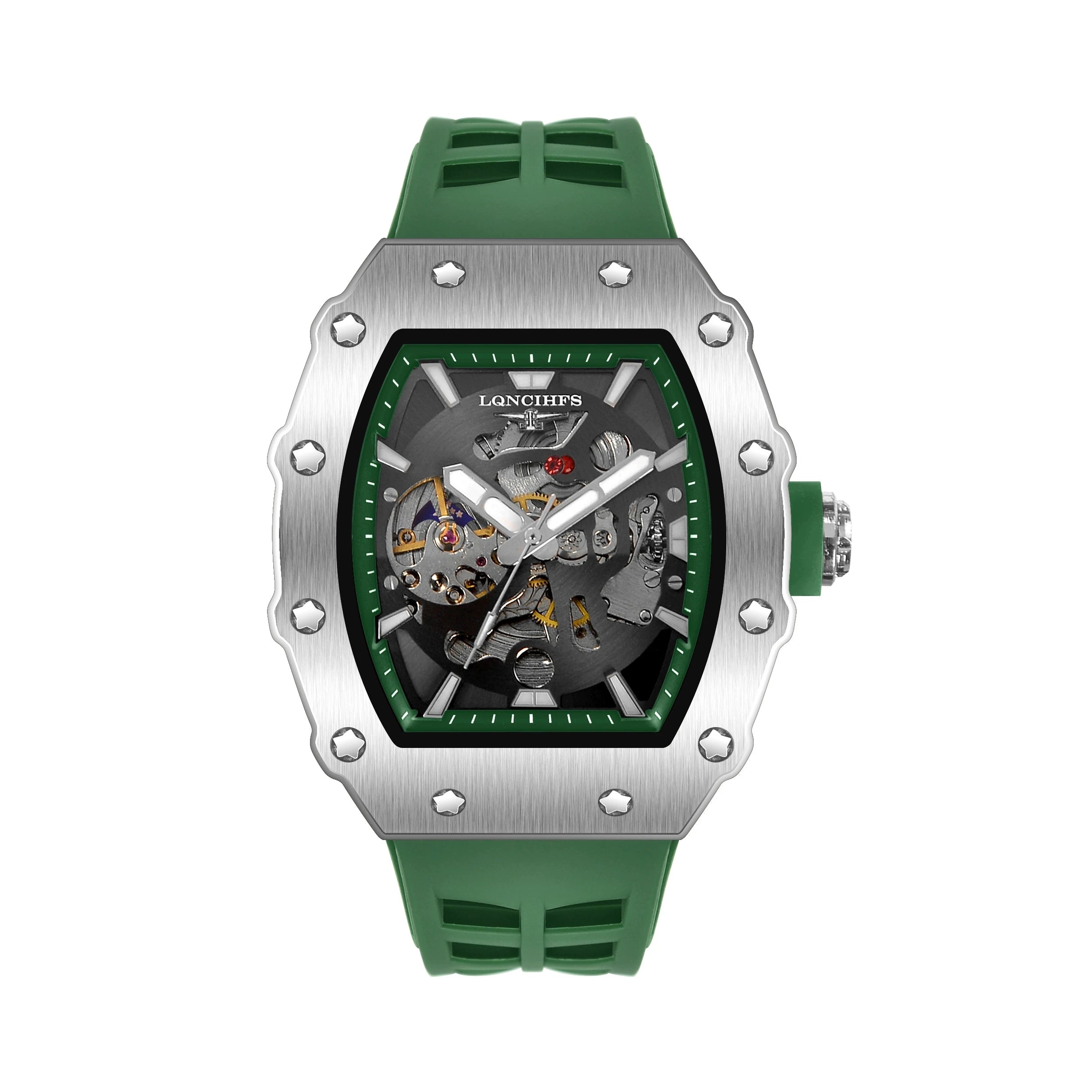Men's luxury automatic Mechanical Watch  Sport Outdoor tourbillon waterproof luminous Fashion watch for men reloj hombre