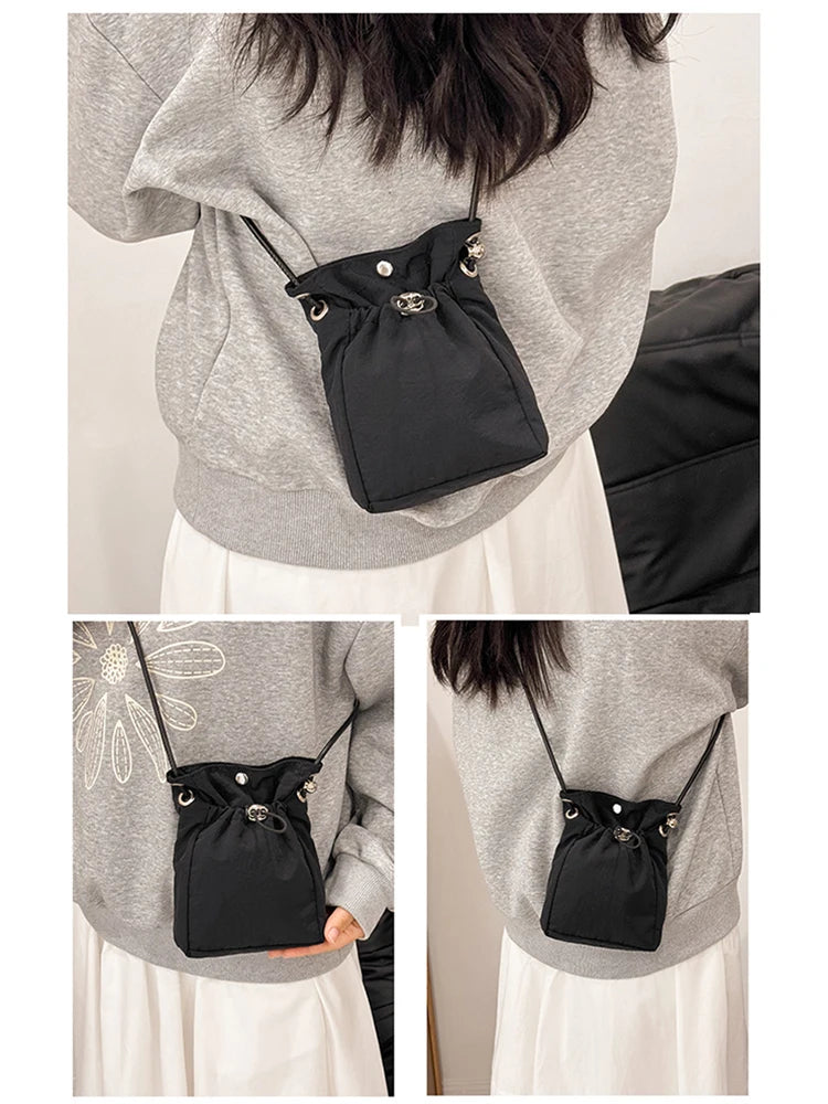 Nylon Crossbody Bag Soft Mini Phone Wallet