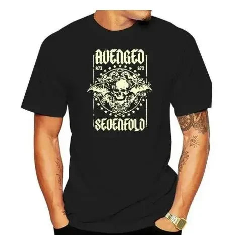 men Harajuku Metalcore Avenged Sevenfold Rock T Shirt Hip Hop Streetwear T Shirt Heavy Metal Plus Size T Shirt Women 62446