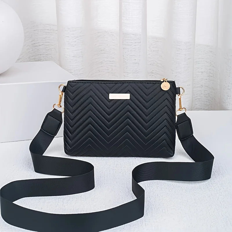 Quilted Chain Crossbody Bag for Women