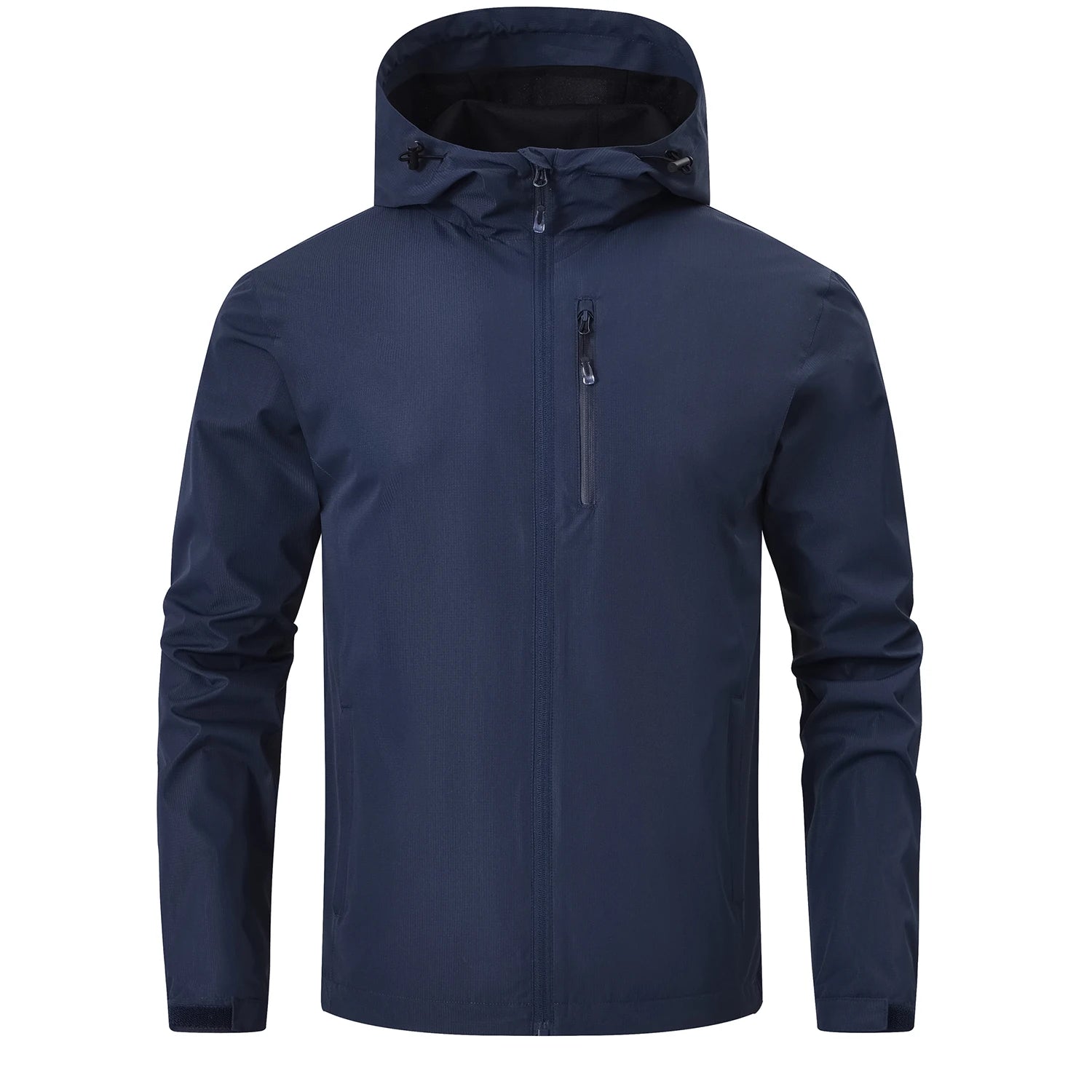 Summer Men's Raincoat, Waterproof Lightweight Breathable Jacket for Camping Hiking Cycling Fishing with Inner Pocket