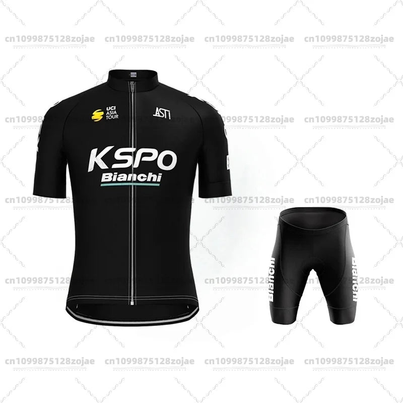 2025 Men's Retro Short Sleeve Jersey BIANCHI Cycling Jersey Bicycle Summer Short Sleeve Quick Dry Cycling Suit Kit