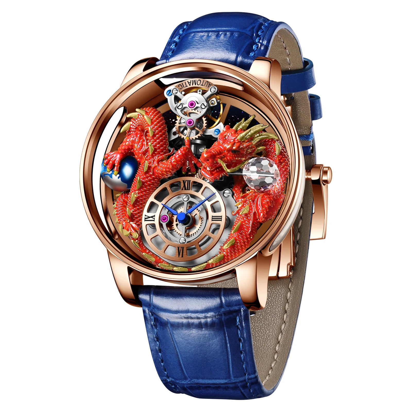 2024 New PINDN Jaco&Co Brand Watch Men's Leather Sports Watch Men's Quartz Watch Chronograph Men's Clock Relogio Masculino