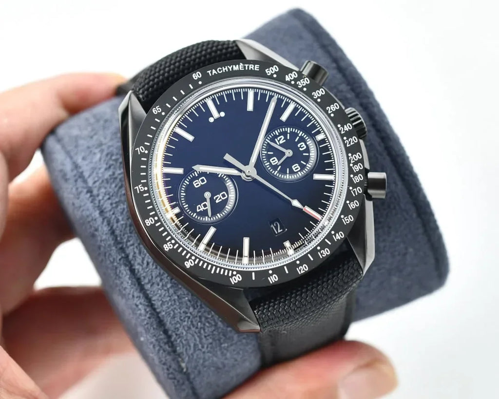 2025VIP  Black Automatic Mechanical Watch Multifunctional Men Watches Stainless Stel Calendar Sports Brown Leather Customized