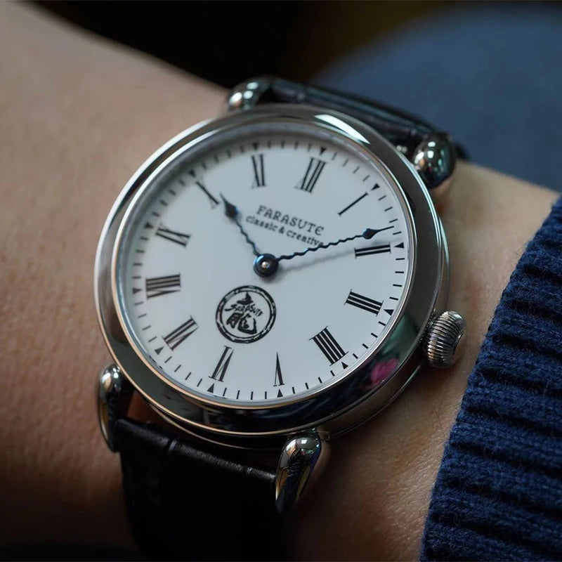 FARASUTE Men Automatic Watch 40mm Luxury Mechanical Wristwatch Sapphire Enamel Dial Hangzhou 5000 Small Rotor Dragon Limited