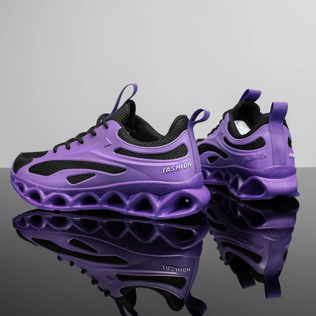 Blade running shoes, lightweight men's shoes, sports shoes, men's breathable, wear-resistant, shock-absorbing running shoes