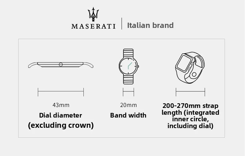 Original Maserati watches men's luxury gold fashion trend dial Shi Ying European and American business watch blue gold R88531000