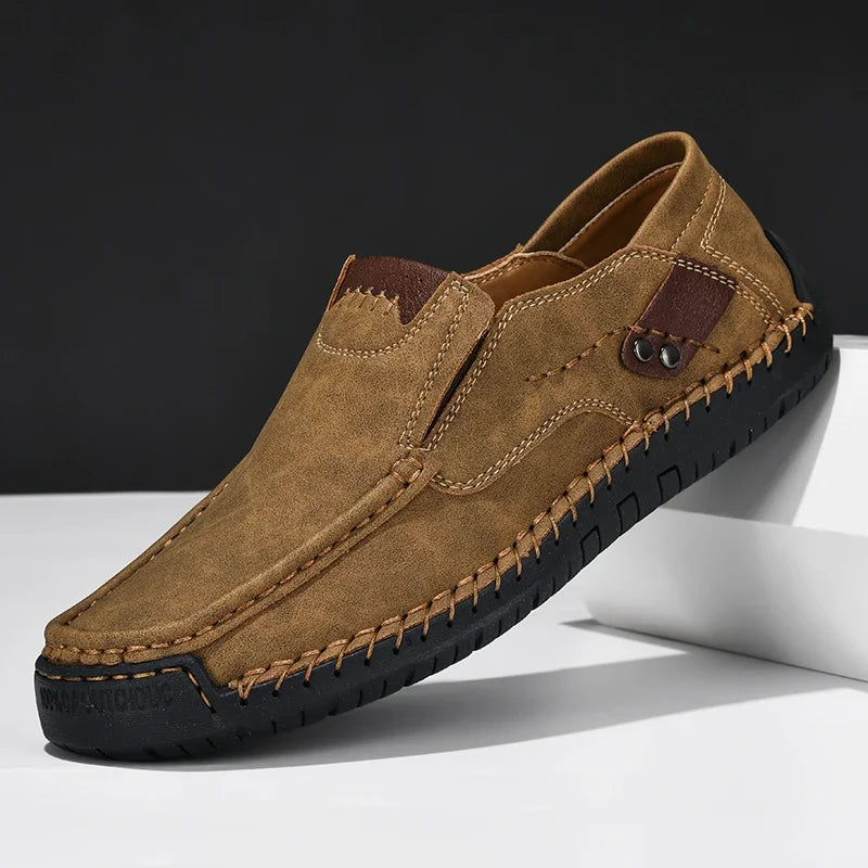 Men Shoes Casual Comfortable Men Slip On Leather Loafers Men