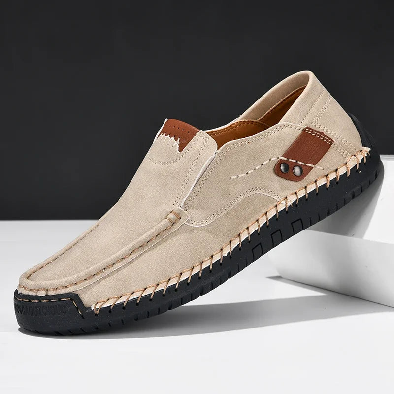 Men Shoes Casual Comfortable Men Slip On Leather Loafers Men